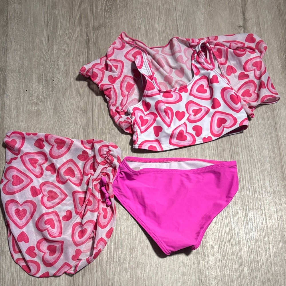 Pink Heart Bikini Set